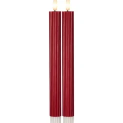 Flamme stripe LED Antikljus 2-pack