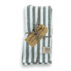 Misty edge linneservett 4-pack