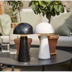 Mushroom bordslampa uppladdningsbar