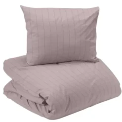 Square satin 2-dels påslakanset