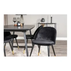Velvet matstol 2-pack