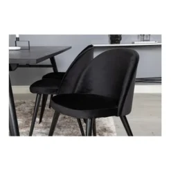 Velvet matstol 2-pack