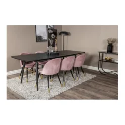 Velvet matstol 2-pack