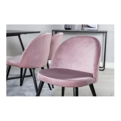 Velvet matstol 2-pack