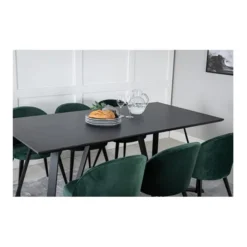 Velvet matstol 2-pack